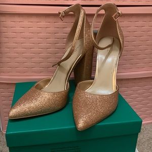 Rose Gold Glitter Pumps